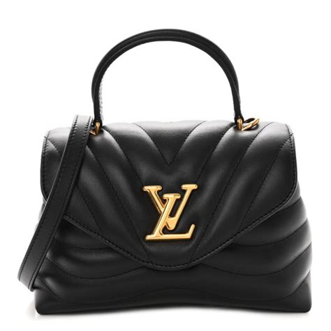 LOUIS VUITTON Calfskin Hold Me New Wave Black.